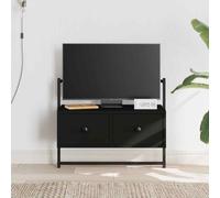 vidaXL Mobile TV a Muro Nero 60,5x30x51 cm in Legno Multistrato
