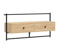 vidaXL Mobile TV a Muro Rovere Sonoma 100,5x30x51 cm Legno Multistrato