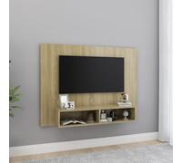 vidaXL Mobile TV a Muro Rovere Sonoma 120x23,5x90 cm Legno Multistrato