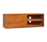 VIDAXL - Mobile TV a Parete 90x30x30 cm in Legno Massello di Teak
