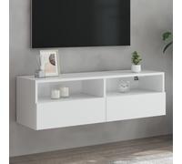 vidaXL Mobile TV a Parete Bianco 100x30x30 cm in Legno Multistrato