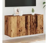 vidaXL Mobile TV a Parete Legno Antico 80x30x41 cm