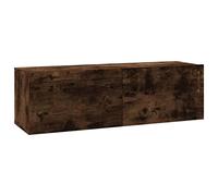 vidaXL Mobile TV a Parete Rovere Fumo 100x30x30cm Legno Ingegnerizzato