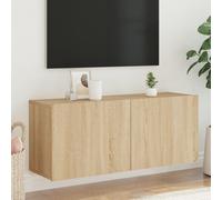 vidaXL Mobile TV a Parete Rovere Sonoma 100x30x41 cm