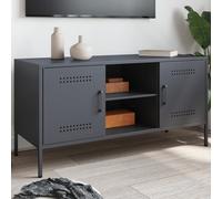 vidaXL Mobile TV Antracite 100,5x39x50,5 cm in Acciaio, supporto TV, credenza TV, mobile HiFi, mobile porta TV, porta TV, mobile multimediale