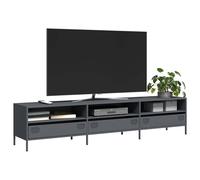 vidaXL Mobile TV Antracite 202x39x43,5 cm Acciaio Laminato a Freddo