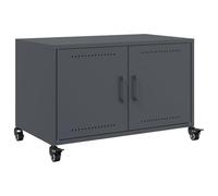 vidaXL Mobile TV Antracite 68x39x43,5 cm in Acciaio Laminato a Freddo