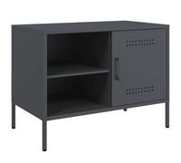 vidaXL Mobile TV Antracite 68x39x50,5 cm in Acciaio, supporto TV, credenza TV, mobile HiFi, mobile porta TV, porta TV, mobile multimediale