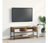 vidaXL mobile TV Artisan Rovere 100x35x45 cm Legno ingegnerizzato e Acciaio
