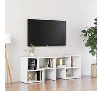 vidaXL Mobile TV Bianco 104x30x52 cm inLegno Multistrato Questo mobile porta TV coniuga in modo deciso funzionalità e versatilità, diventando un punto focale della vostra stanza. Il suo design modular