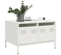 vidaXL Mobile TV Bianco 68x50x43,5 cm in Acciaio Laminato a Freddo