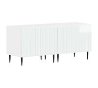 vidaXL Mobile TV Bianco Lucido Legno ingegnerizzato
