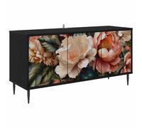 vidaXL Mobile TV BORNE 102 x 33 x 51 cm Rovere Nero