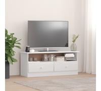 vidaXL Mobile TV con Cassetti ALTA Bianco 100x35x41cm Massello di Pino