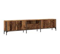 vidaXL Mobile TV con Cassetto Legno Antico 200x25x44 cm in Truciolato
