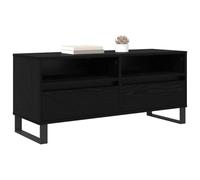 vidaXL TV-kast met lade Zwart Eiken 100 x 34,5 x 44,5 cm