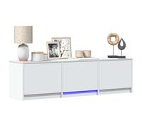 vidaXL Mobile TV con LED 140 x 34 x 40 cm Bianco Legno ingegnerizzato