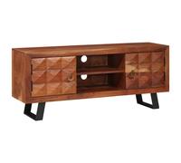 vidaXL Mobile TV con lo scaffale marrone ambrato 112 x 30 x 48 cm