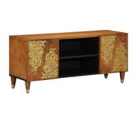 vidaXL Mobile TV con lo scaffale Marrone miele 105 x 33 x 46 cm