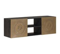 vidaXL Mobile TV con ripiano con anta in ottone 105 x 30 x 35 cm