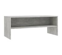 vidaXL Mobile TV con Vano a Giorno Stile Classico Pratico Credenza Armadietto Basso Multimediale Grigio Cemento 100x40x40 cm in Truciolato