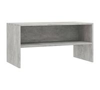 vidaXL Mobile TV con Vano a Giorno Stile Classico Pratico Credenza Armadietto Basso Multimediale Grigio Cemento 80x40x40 cm in Truciolato