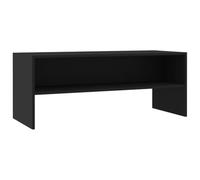 vidaXL Mobile TV con Vano a Giorno Stile Classico Pratico Credenza Armadietto Basso Multimediale Nero 100x40x40 cm in Truciolato