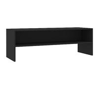 vidaXL Mobile TV con Vano a Giorno Stile Classico Pratico Credenza Armadietto Basso Multimediale Nero 120x40x40 cm in Multistrato
