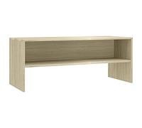 vidaXL Mobile TV con Vano a Giorno Stile Classico Pratico Credenza Armadietto Basso Multimediale Rovere Sonoma 100x40x40 cm in Truciolato