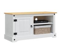 vidaXL Mobile TV CORONA 100 x 40 x 52 cm Bianco Pino massello