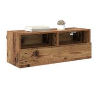 vidaXL Mobile TV da parete 80 x 30 x 30 cm Legno vecchio