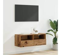 vidaXL Mobile TV da parete 80 x 30 x 30 cm Legno vecchio