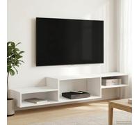 vidaXL Mobile TV da Parete A parete Bianco 150 x 28 x 26 cm