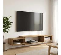 vidaXL Mobile TV da Parete A parete Rovere Artigianale