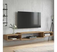 vidaXL Mobile TV da Parete A parete Rovere Artigianale