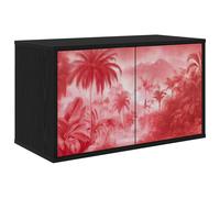 vidaXL Mobile TV da Parete AACHEN 69 x 33 x 40 cm Rovere Nero