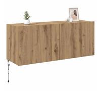 vidaXL Mobile TV da Parete con Strisce LED Legno ingegnerizzato Muro unità