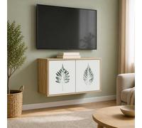 vidaXL Mobile TV da Parete HANAU 69 x 33 x 40 cm Rovere Sonoma, Soggiorno, mobile moderno a parete, supporto TV, ampio spazio per organizzare e decorare la casa