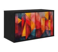 vidaXL Mobile TV da Parete HEESCH 69 x 33 x 40 cm Rovere Nero