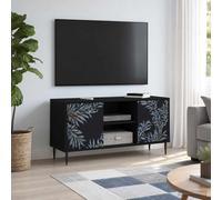 vidaXL Mobile TV DOKKUM 102 x 33 x 51 cm Rovere Nero