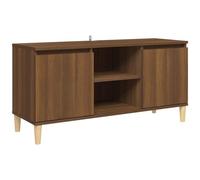 VIDAXL - Mobile TV Gambe in Legno Marrone Rovere 103,5x35x50 cm