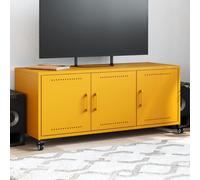 vidaXL Mobile TV Giallo Senape 100,5x39x43,5 cm in Acciaio