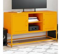 vidaXL Mobile TV Giallo Senape 100,5x39x60,5 cm in Acciaio