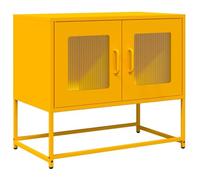 vidaXL Mobile TV Giallo Senape 68x39x60,5 Acciaio Laminato a Freddo