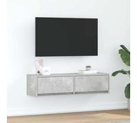 vidaXL Mobile TV Grigio Cemento 100 x 31 x 25.5 cm Legno Multistrato, Soluzioni di stoccaggio Soggiorno, Mobile TV Moderno, unità a Muro, scaffali Funzionali, Organizer Eleganti per casa
