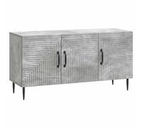 vidaXL Mobile TV Grigio Cemento 99 x 34,5 x 50 cm Legno ingegnerizzato, Mobile TV Vintage, Contenitore per Soggiorno, Mensola Media, Armadietto Compatto con Ante
