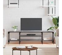 vidaXL Mobile TV Grigio Sonoma 161x35x45 cm Legno multistrato e ferro