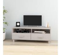 vidaXL Mobile TV HAMAR Bianco 106x40x40 cm in Legno Massello di Pino