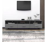 vidaXL Mobile TV HAMAR Grigio Scuro 158x40x40 cm in Legno di Pino