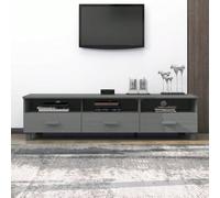 vidaXL Mobile TV HAMAR Grigio Scuro 158x40x40 cm in Legno di Pino Questo mobile porta TV in legno è un'aggiunta decorativa e pratica al vostro arredamento. Il mobile porta TV è realizzato in legno di